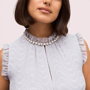 Kate Spade New York Wavy dot silk dress